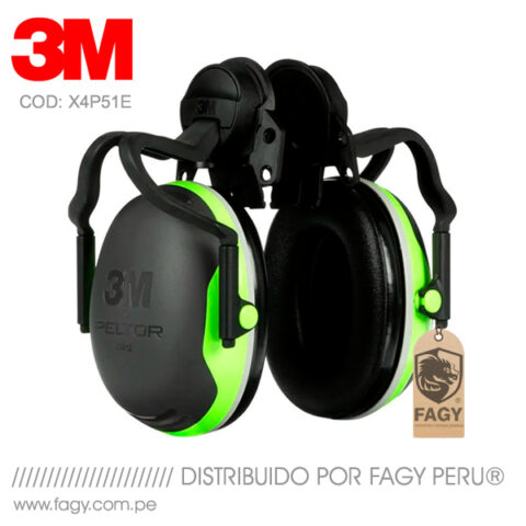 Orejera 3M Peltor X4P51E Adaptable a Casco Minero