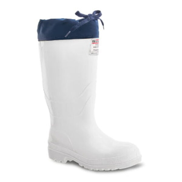 Bota de pvc color blanco modelo thermal